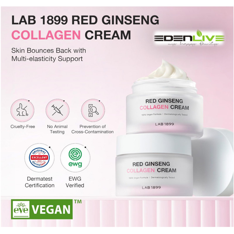 Pleťový kolagenový krém z červeného ženšenu